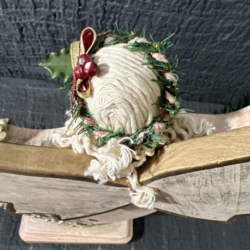 Vintage Wooden Angel Figurine Christmas Décor – 13